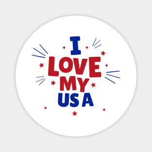 I love my USA Magnet